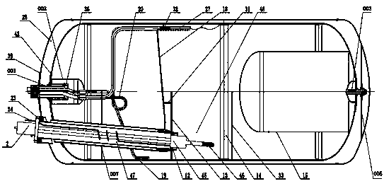 Novel type low temperature booster pump gas bottle structure