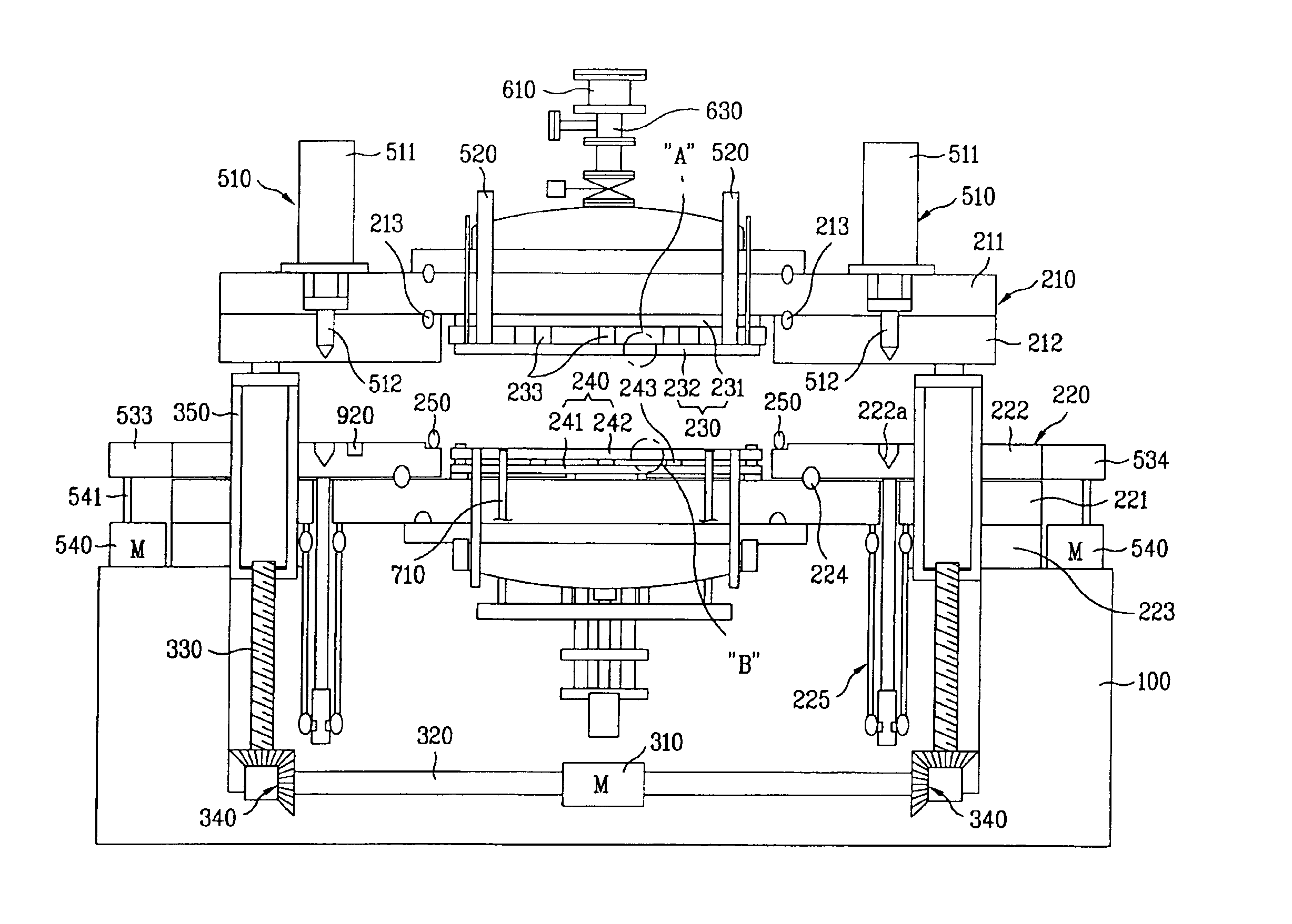 Substrate bonding apparatus for liquid crystal display device panel