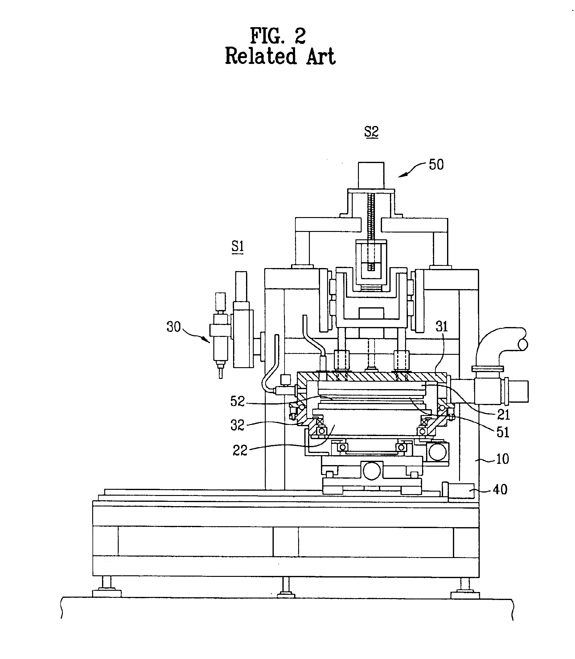 Substrate bonding apparatus for liquid crystal display device panel