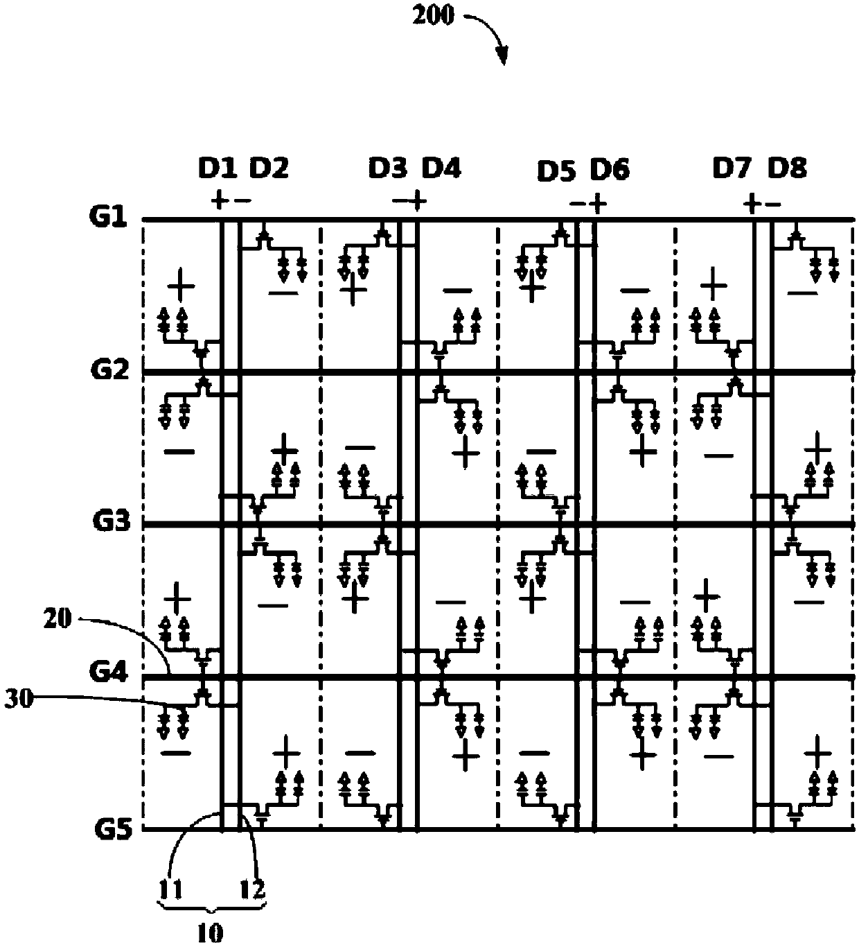 Array substrate wiring structure, liquid crystal display panel and liquid crystal display