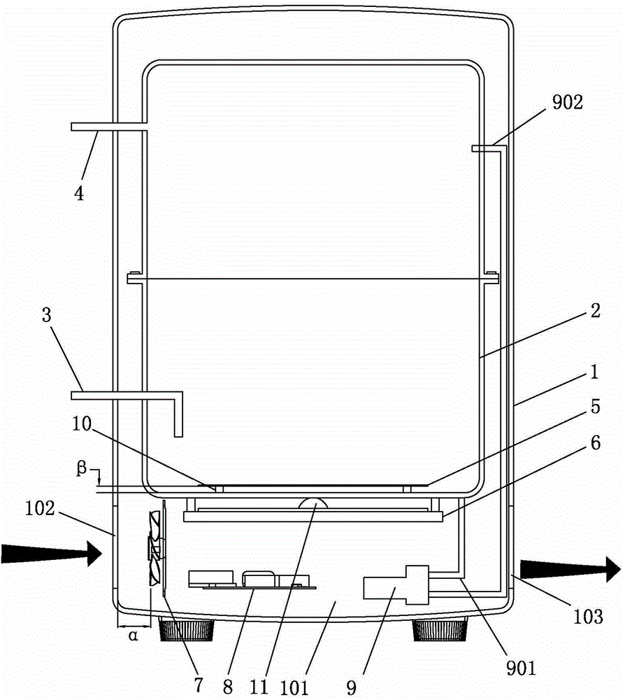 Water and electricity separated water heater adopting electromagnetic heating