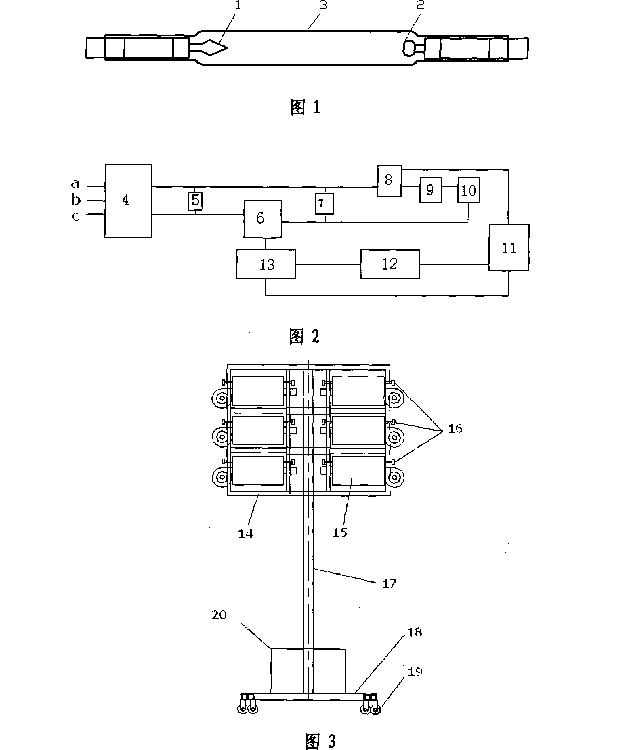 Solar battery array lighting device