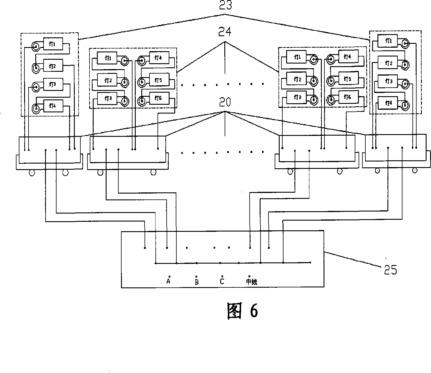 Solar battery array lighting device