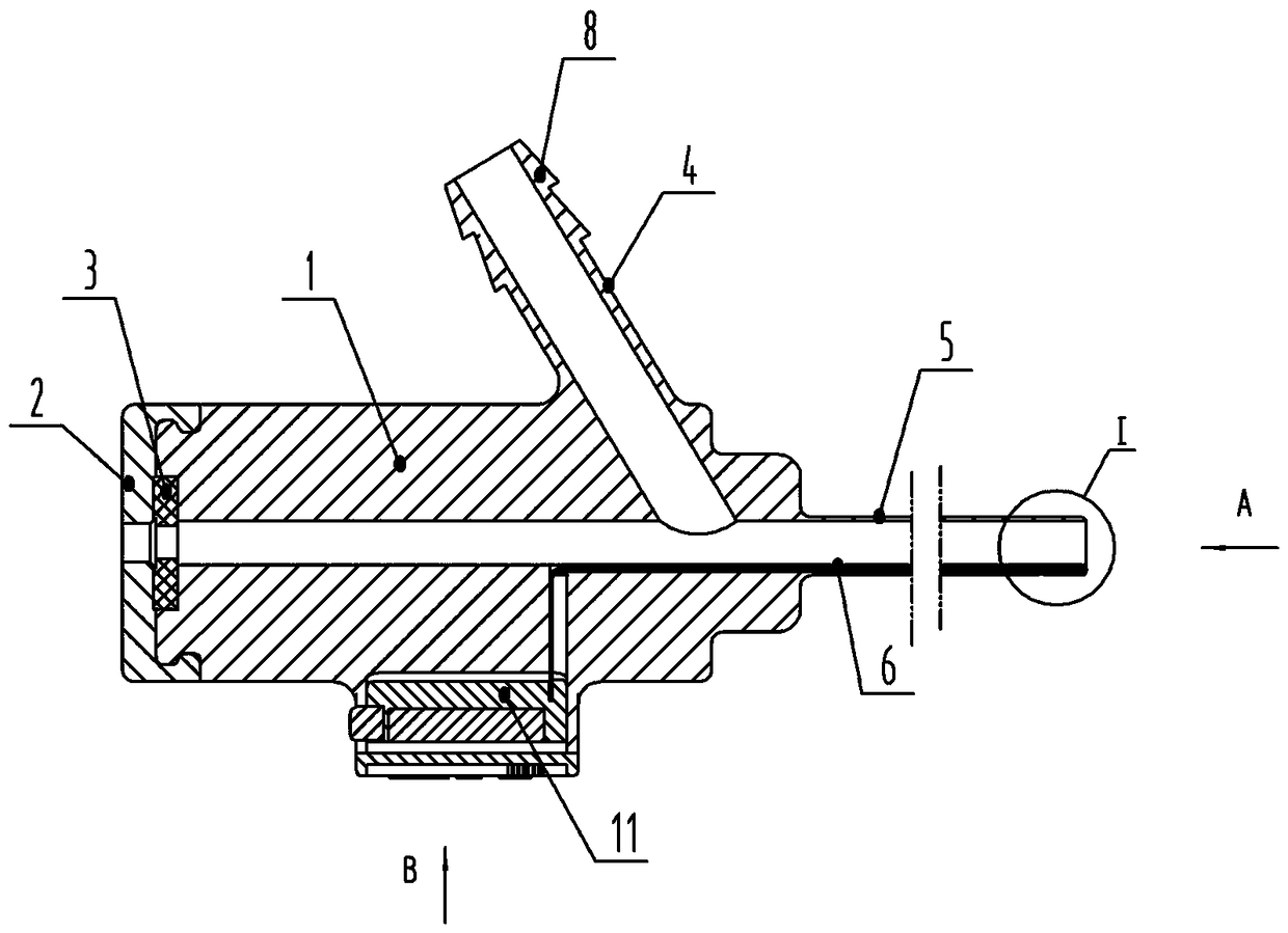 Ureteral soft diameter introduction sheath with real-time pressure display and suction ability