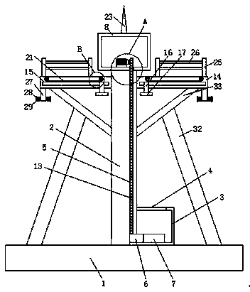 Power tower convenient to maintain