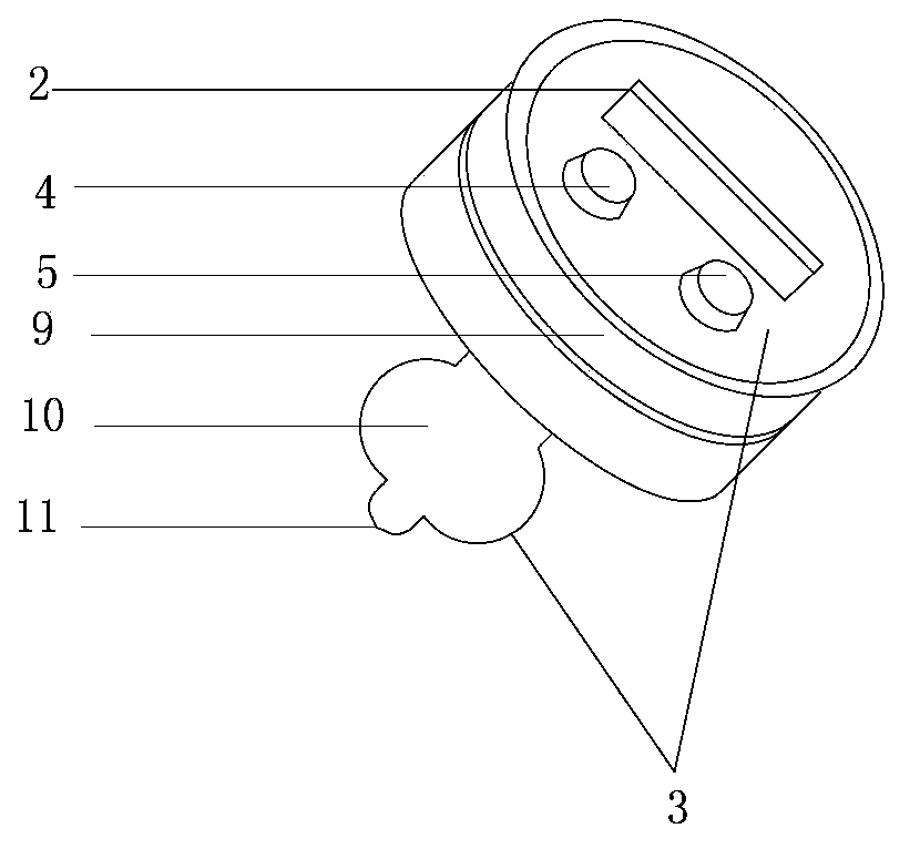 Luminous feeding bottle capable of stirring and testing temperature