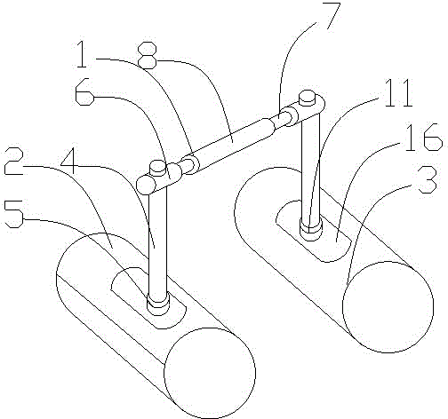 Cross-leg fixing support