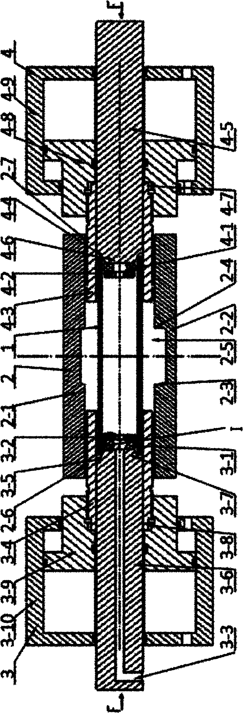 Thick-wall pipe hydroforming device