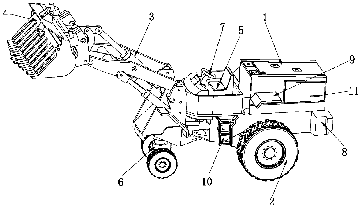 Sand shoveling device for building construction