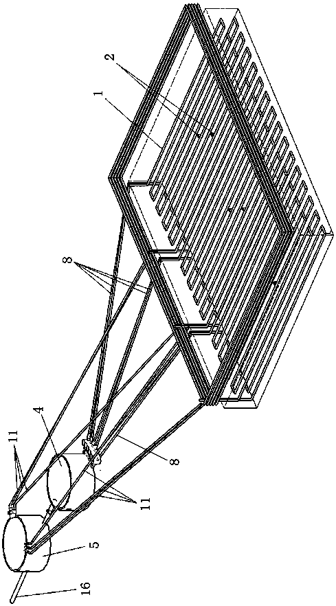 Mass concrete circulating cooling water automatic control cooling system and method