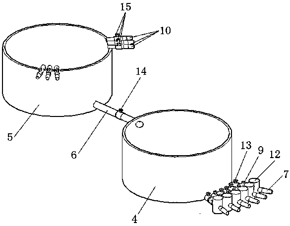 Mass concrete circulating cooling water automatic control cooling system and method