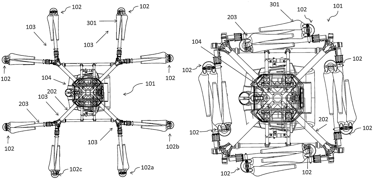 Systems and methods for foldable arms