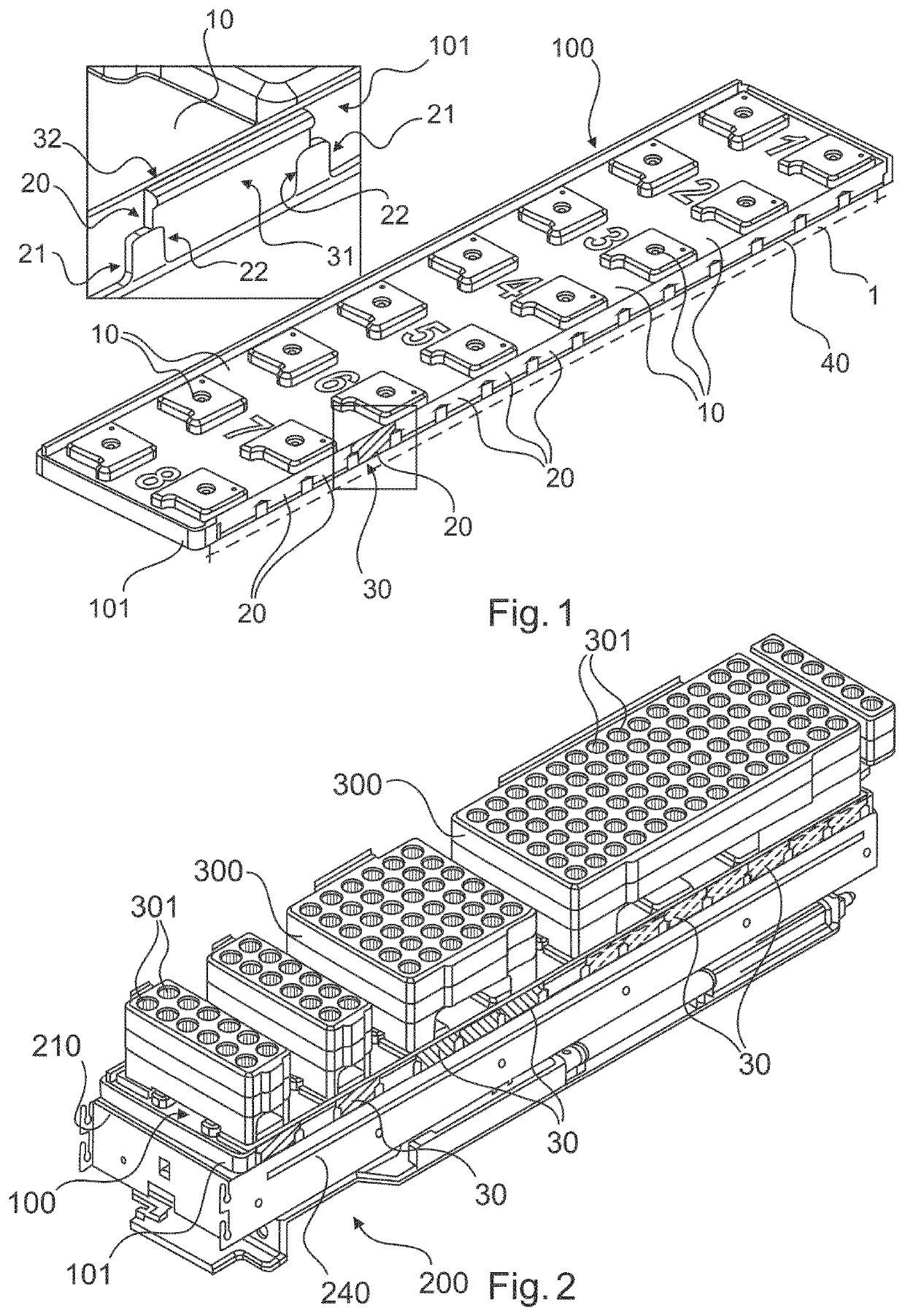 Configurable placement indication for sample tube rack receptacles