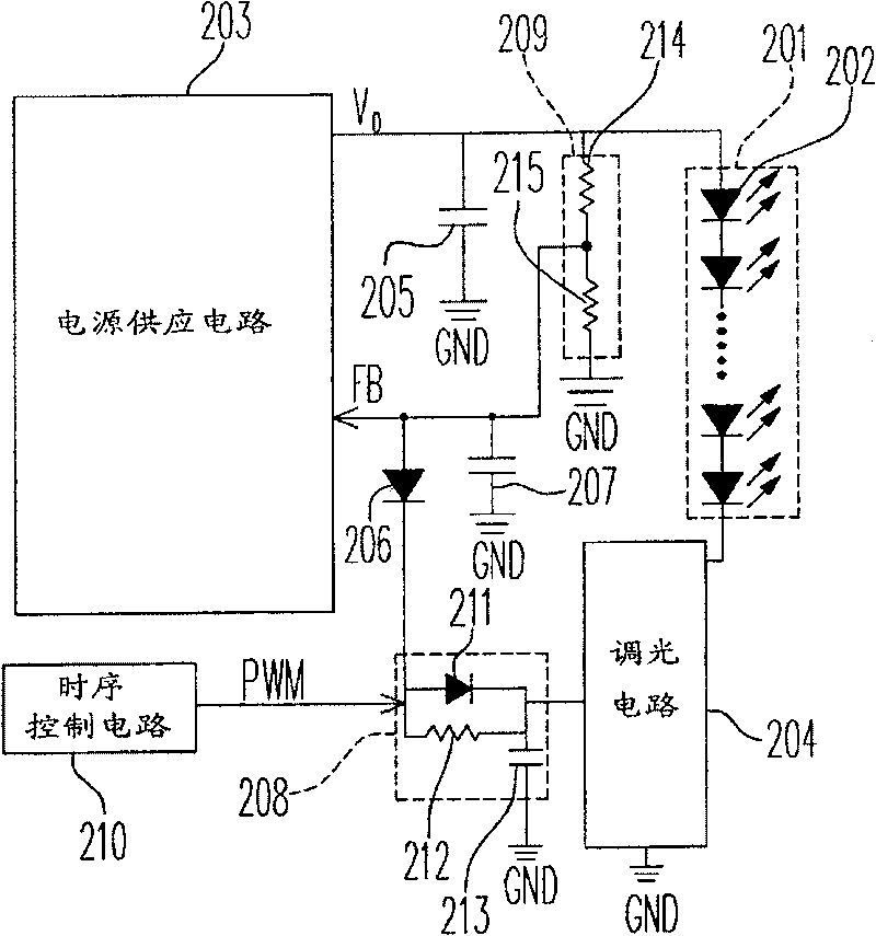 Drive circuit for driving LED and LED string