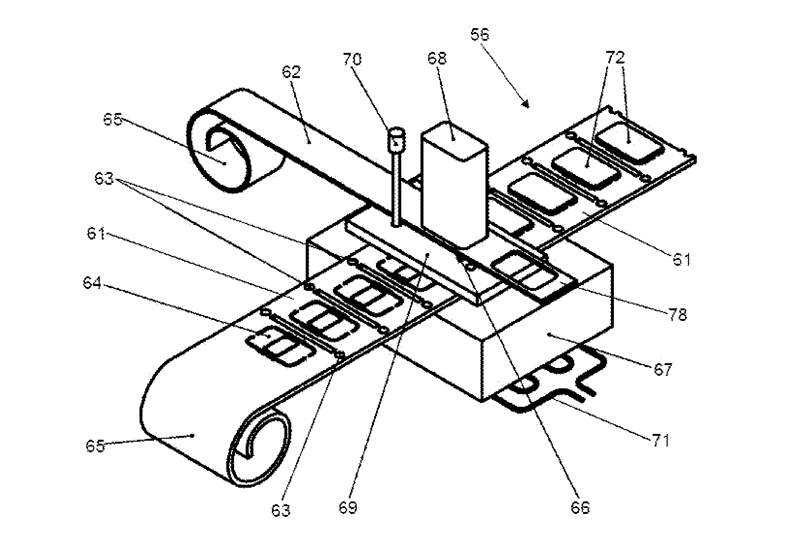 Method for partial lamination of flexible substrates