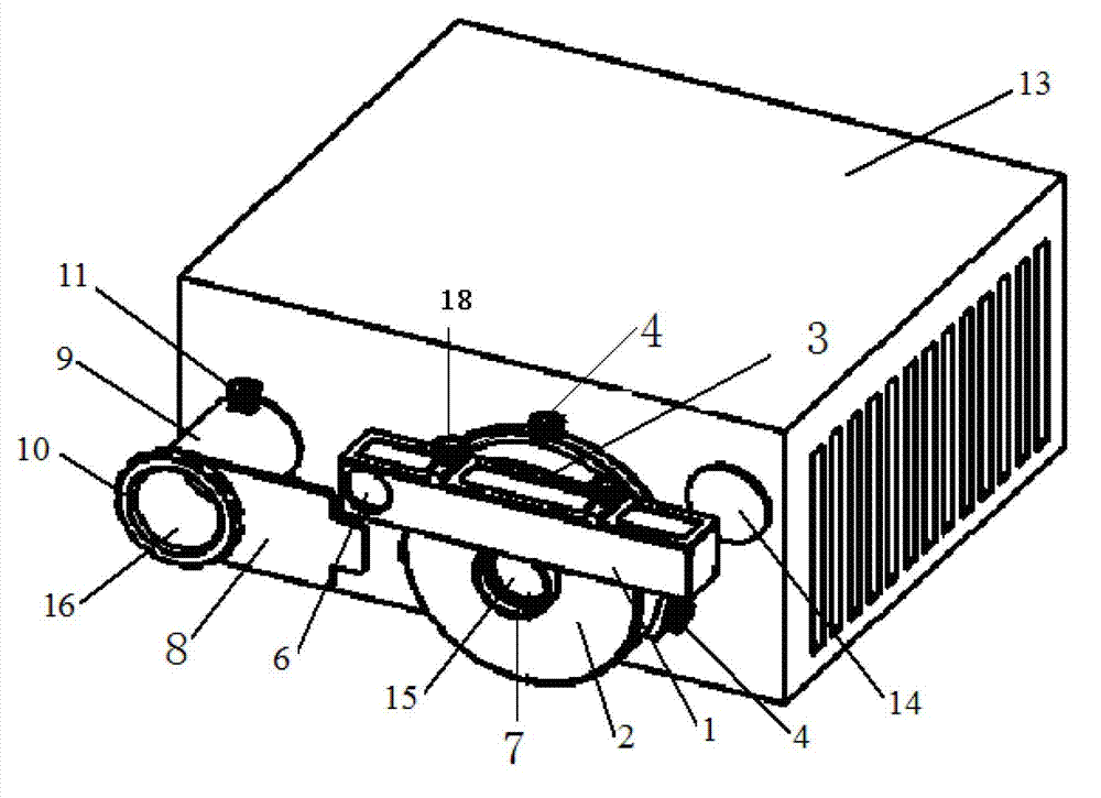 Portable optical axis detecting system of laser range finder