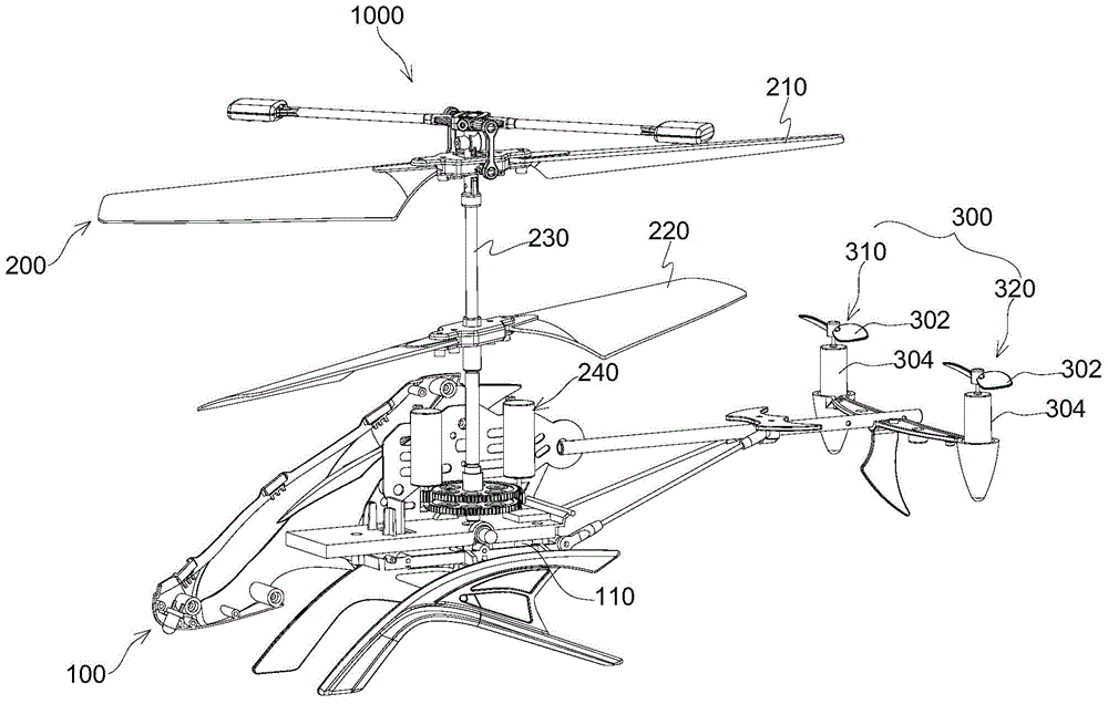 Empennage double-propeller remote control toy helicopter