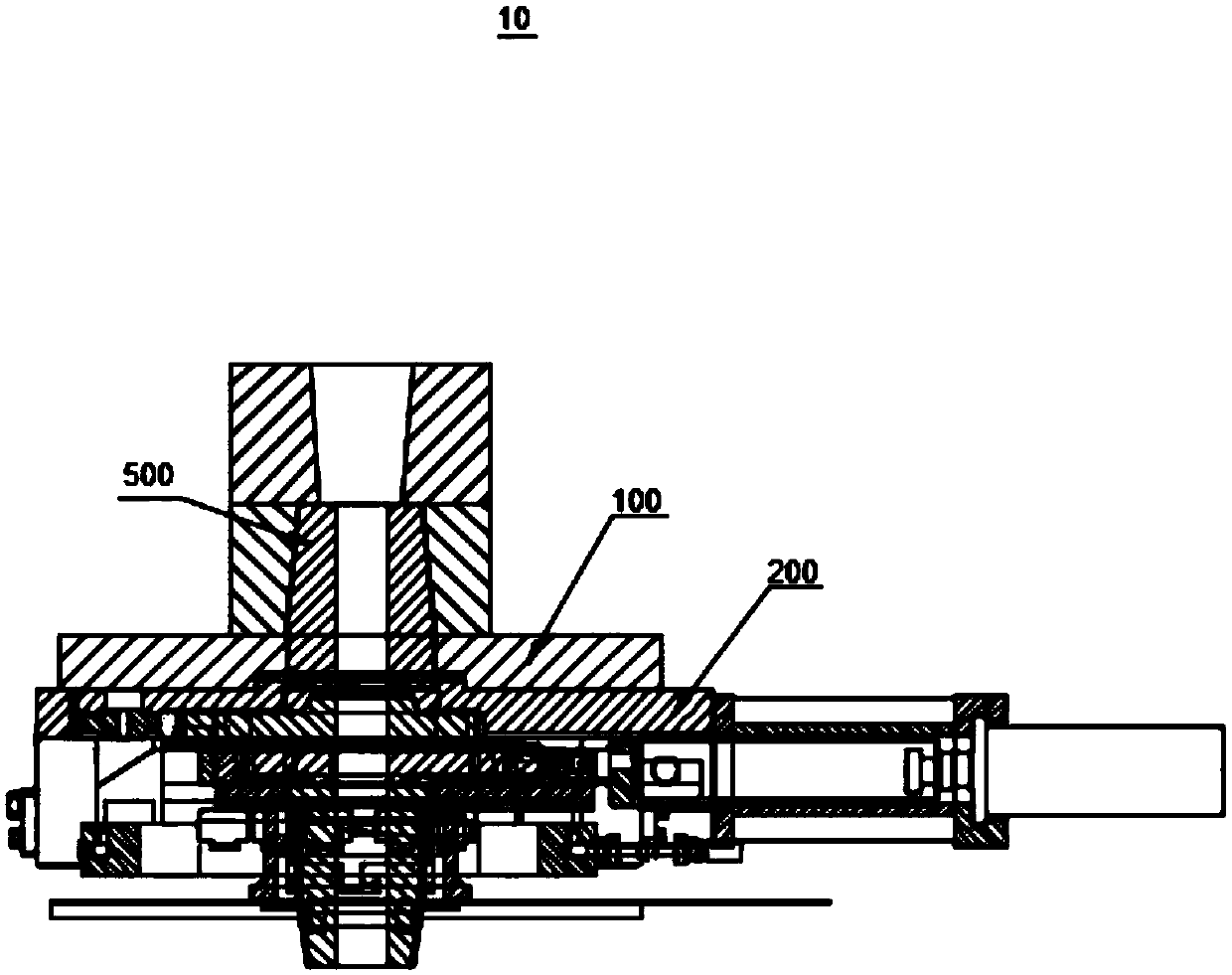 Steel ladle slide gate mechanism and steelmaking equipment