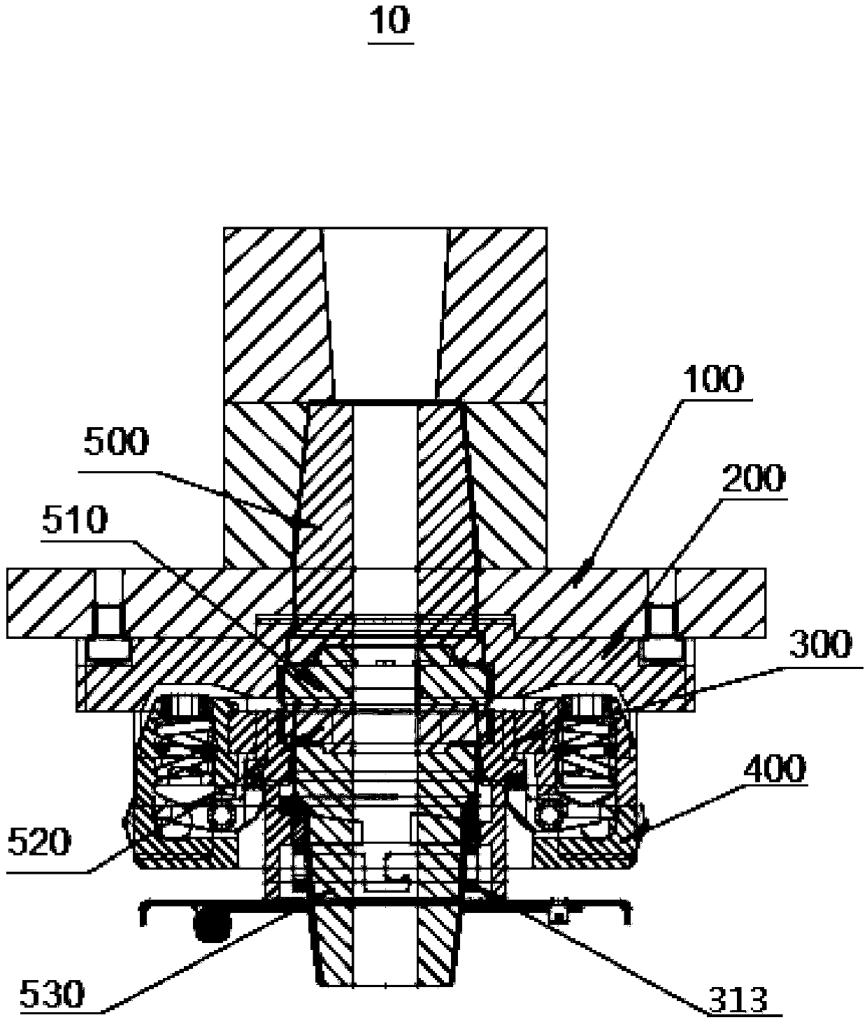 Steel ladle slide gate mechanism and steelmaking equipment