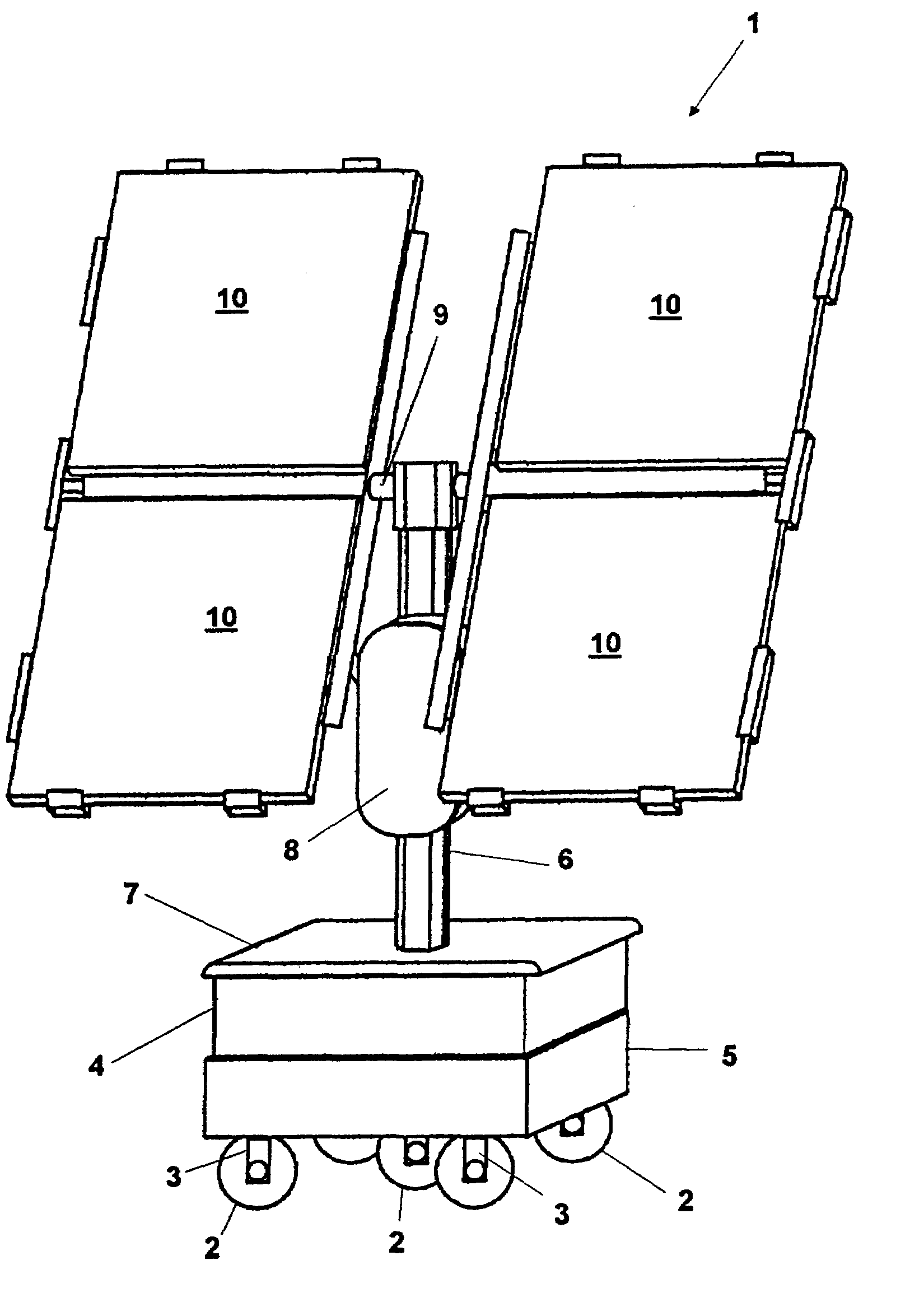 Mobile solar generator