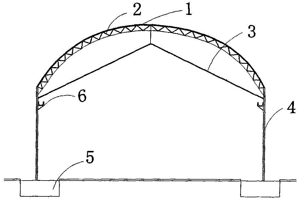 Large-span and double-layer planting corridor for cold areas