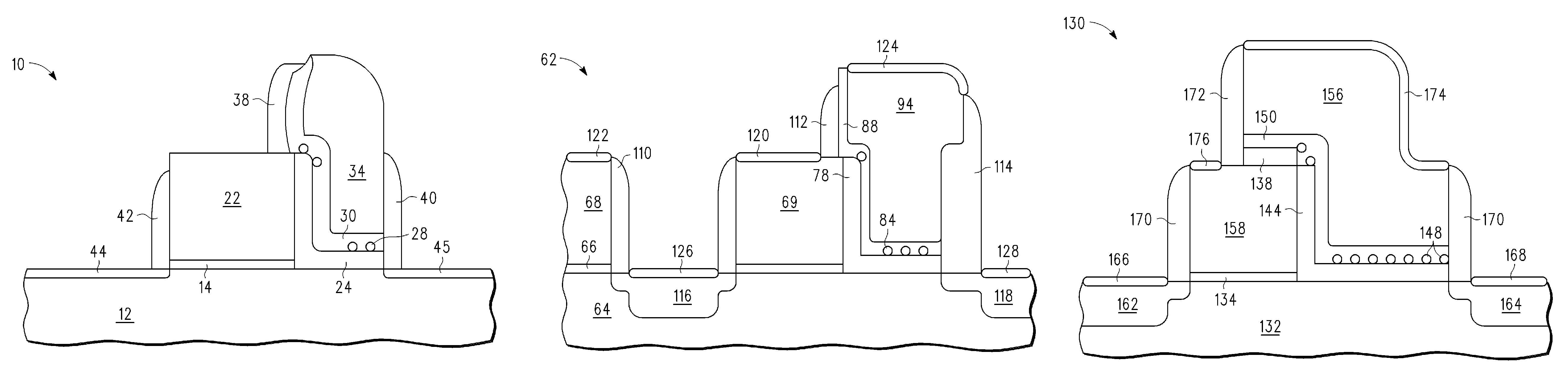 Method for forming a split gate memory device