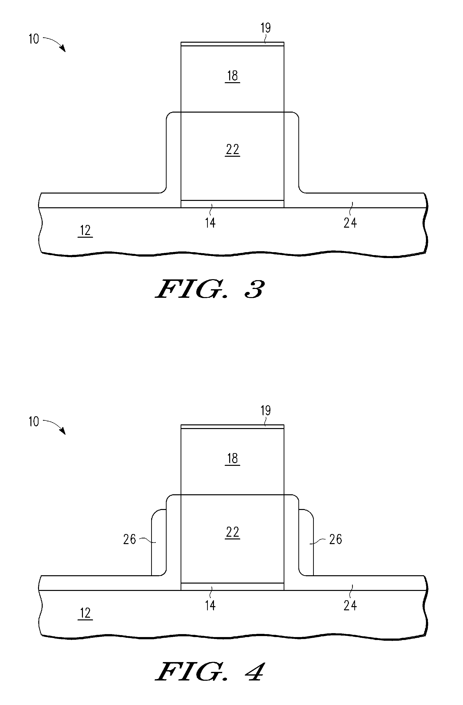 Method for forming a split gate memory device