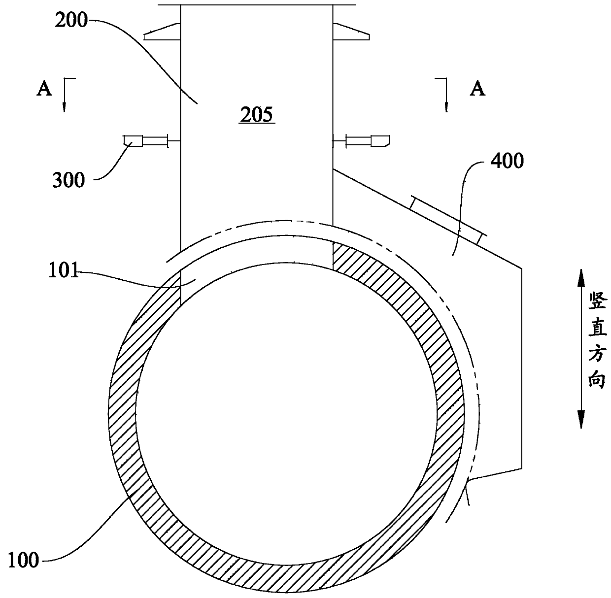 Smoke outlet cover and rotary metallurgical furnace with same