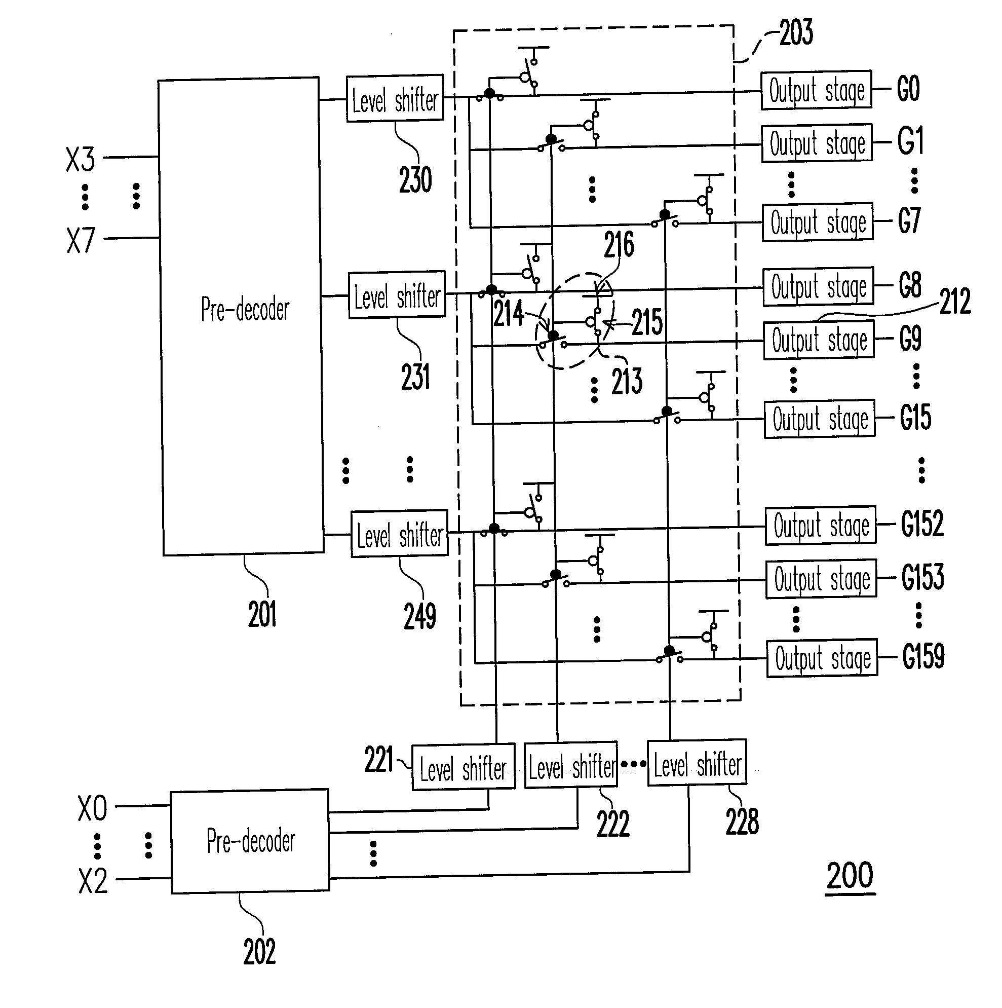 Matrix decoder