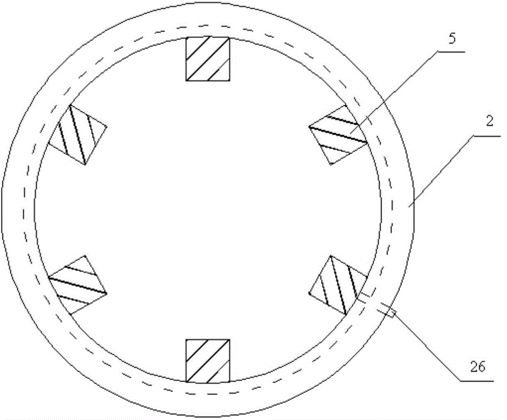 Temperature-control type double-layer cylindrical aerobic composting reactor