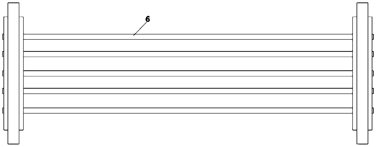 A shell-and-tube heat exchanger containing noncondensable gas