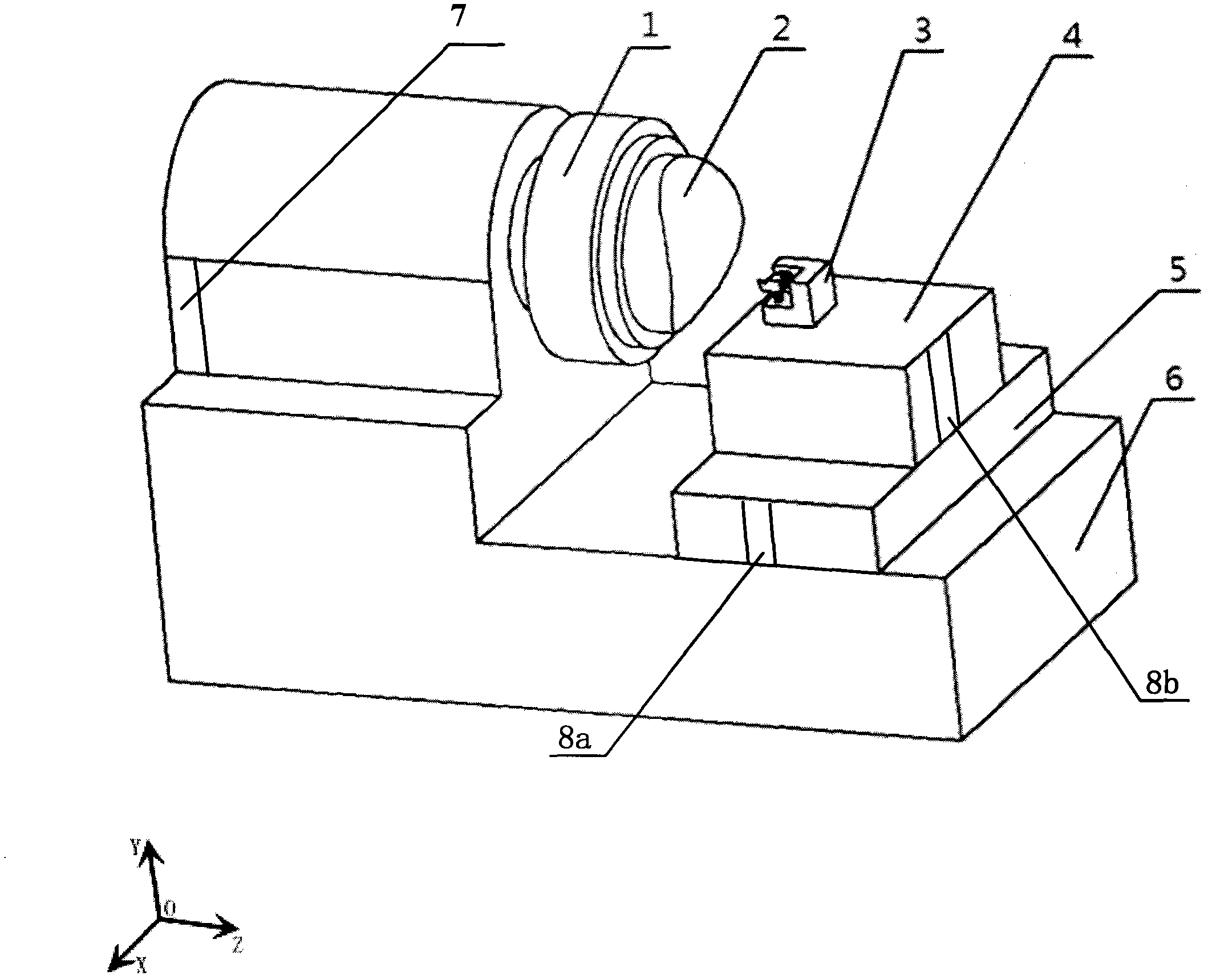 Hybrid frequency-driven three-dimensional ellipse turning method