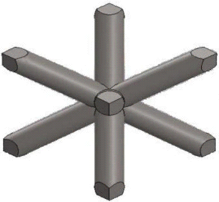 Preparation method of fan-shaped sealing block of dot matrix cooling structure