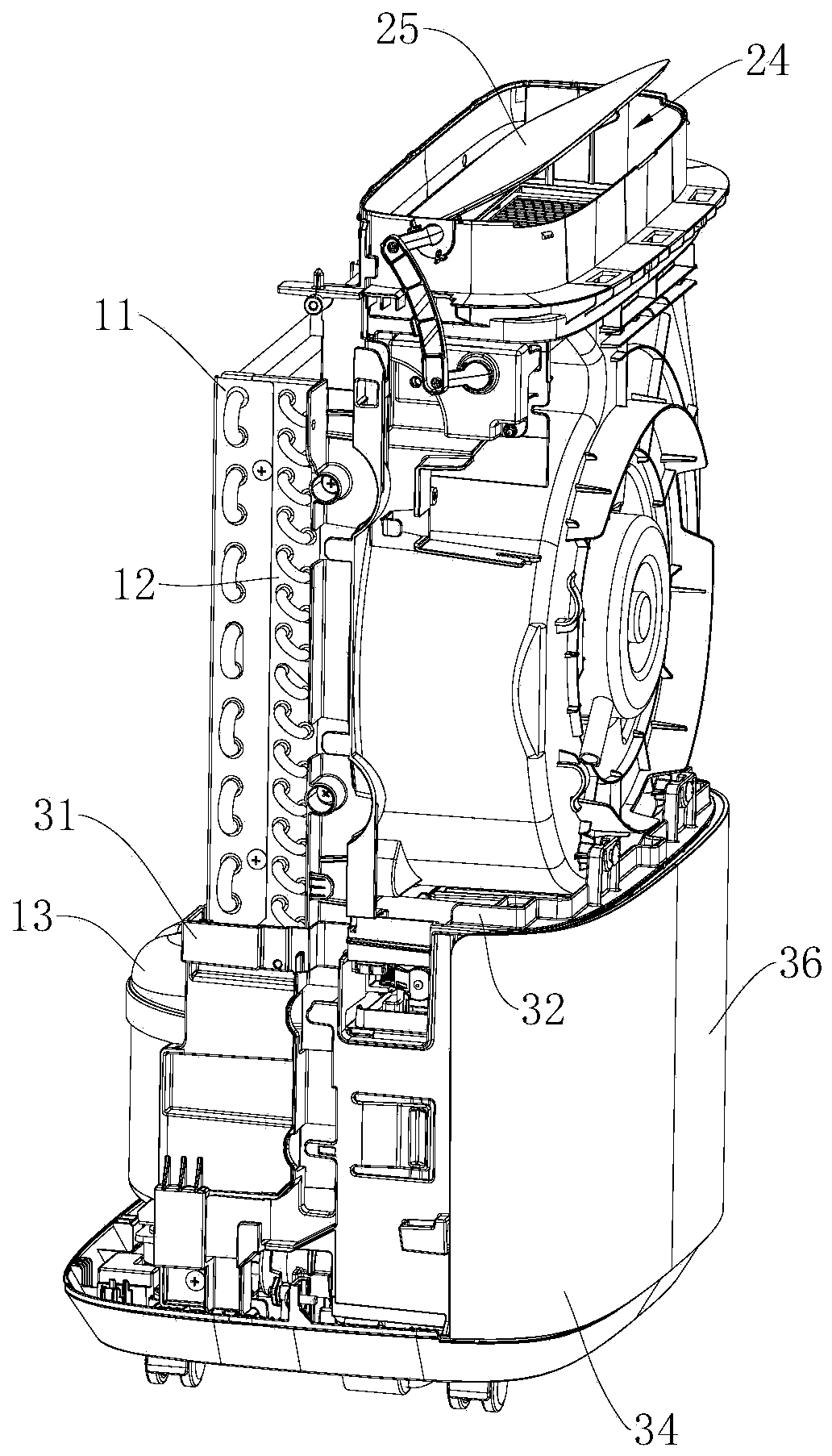 Dehumidification and purification integration machine