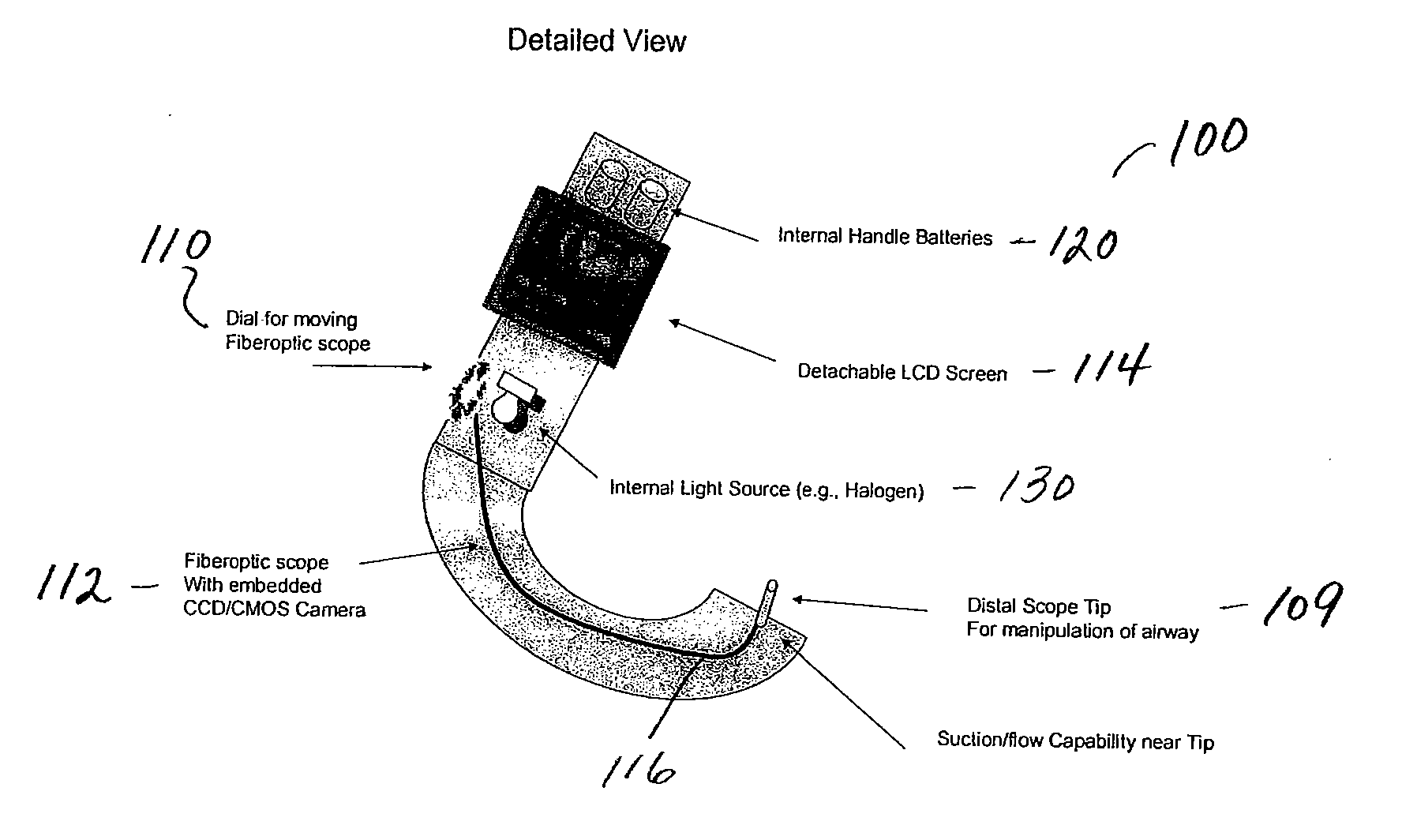 Combined flexible and rigid intubating video laryngoscope