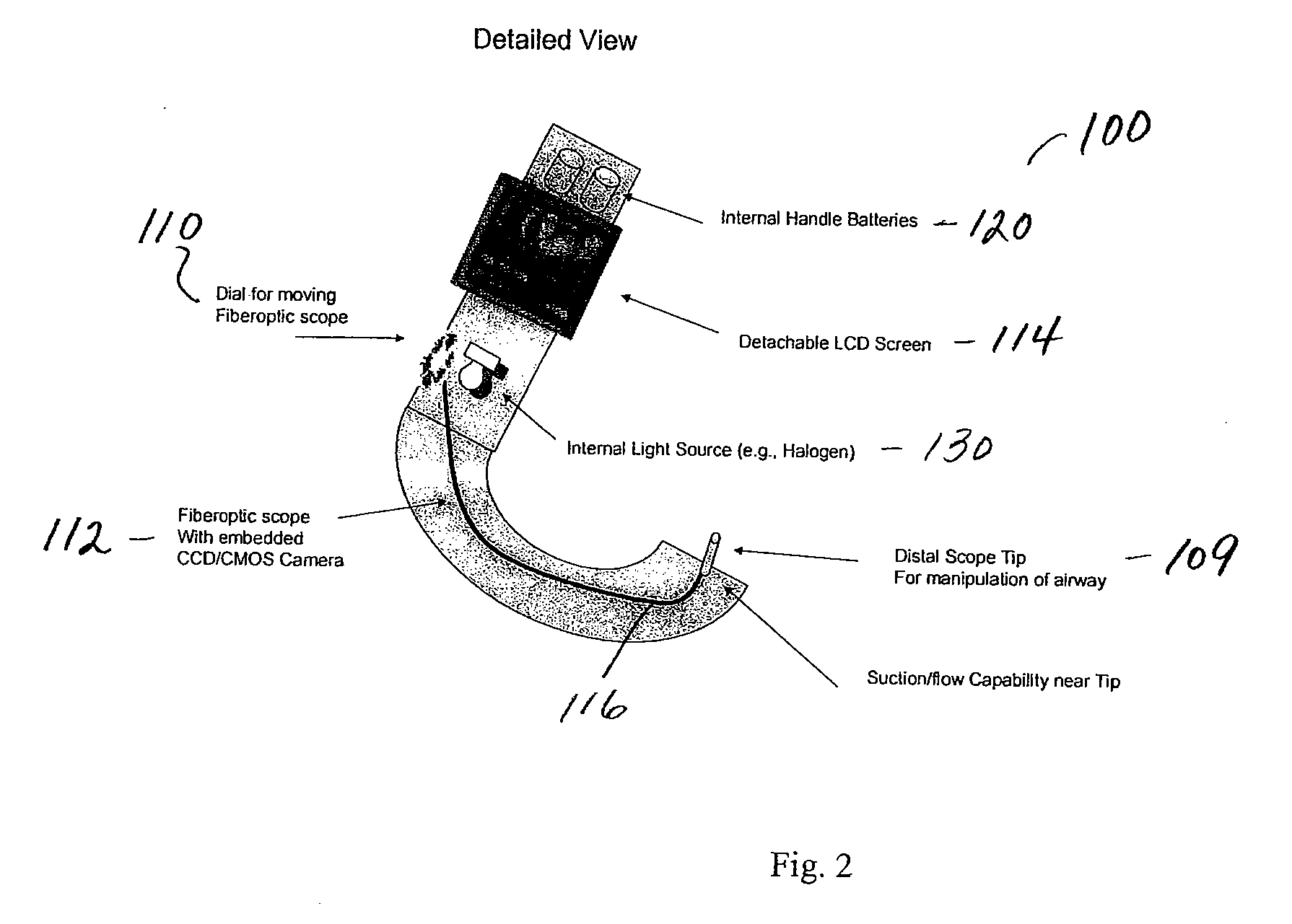 Combined flexible and rigid intubating video laryngoscope