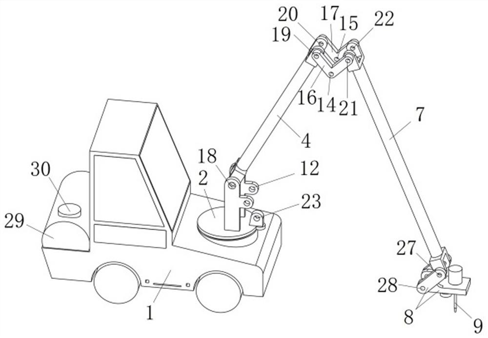 Multi-degree-of-freedom joint filling machine executing mechanism