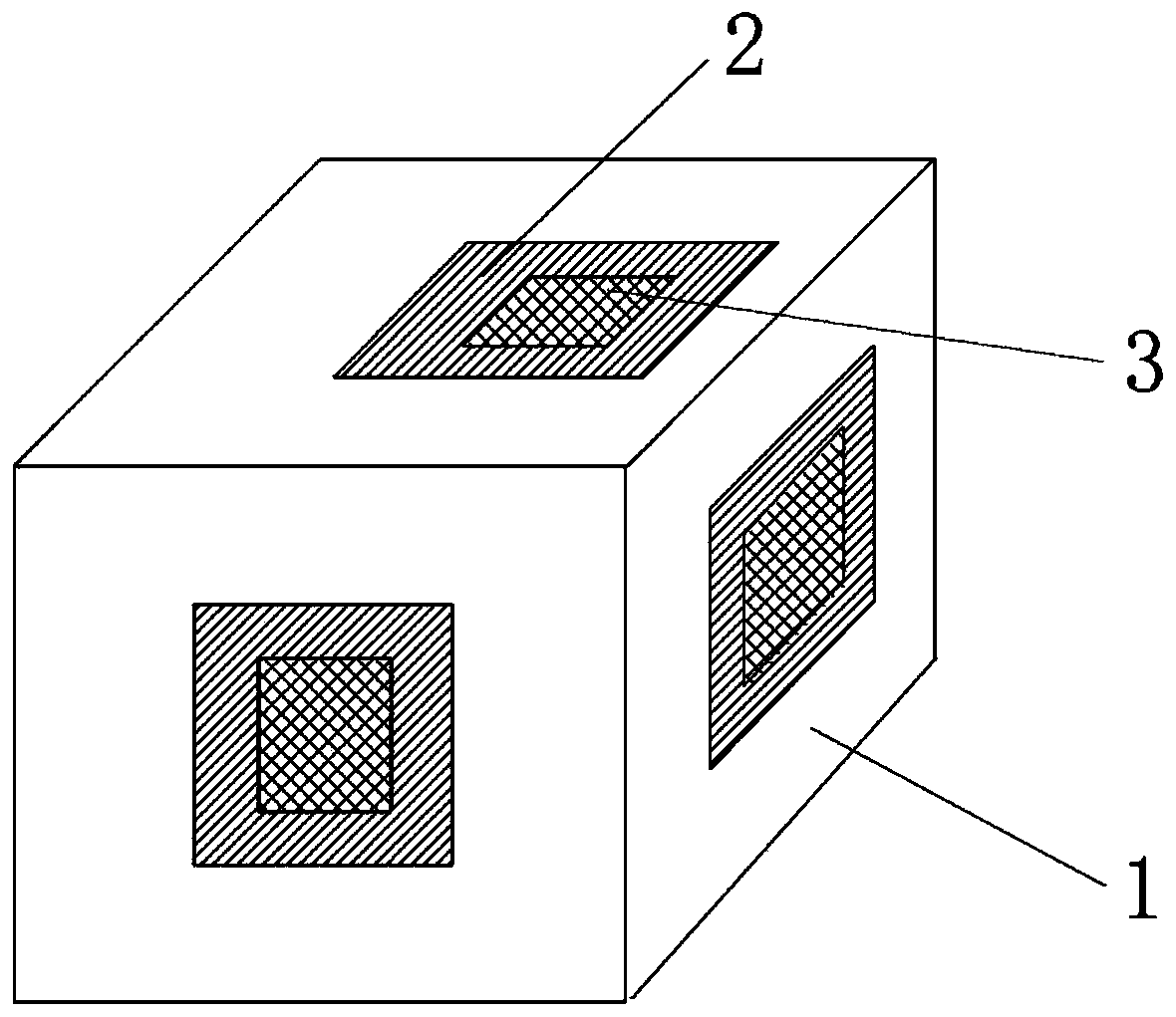 Sticking method of strain gauge for differential strain test piece