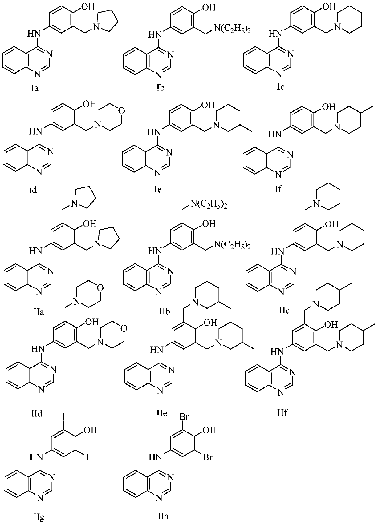 Quinazoline derivative and preparation method and application thereof