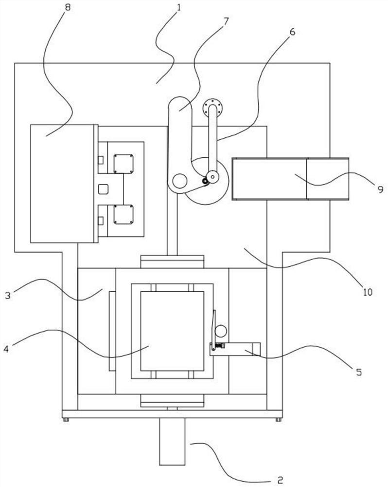 Semi-automatic degating and drilling equipment for communication base station fixing support