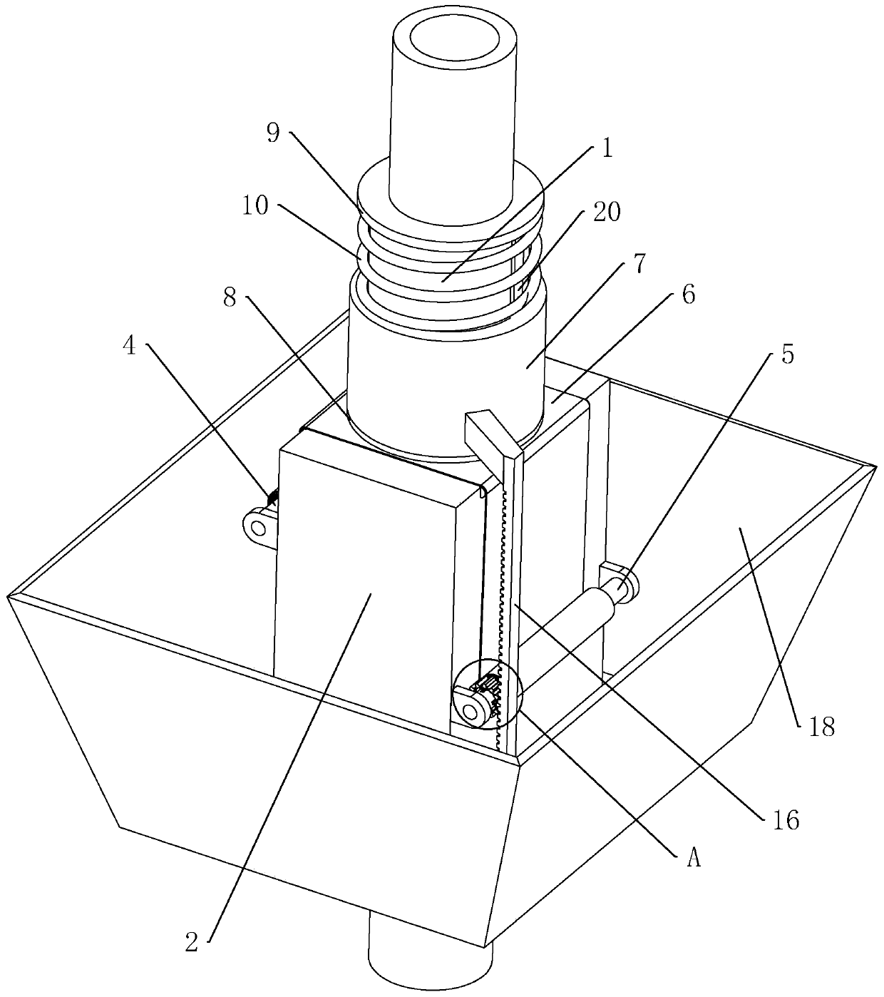 A sewage filter device