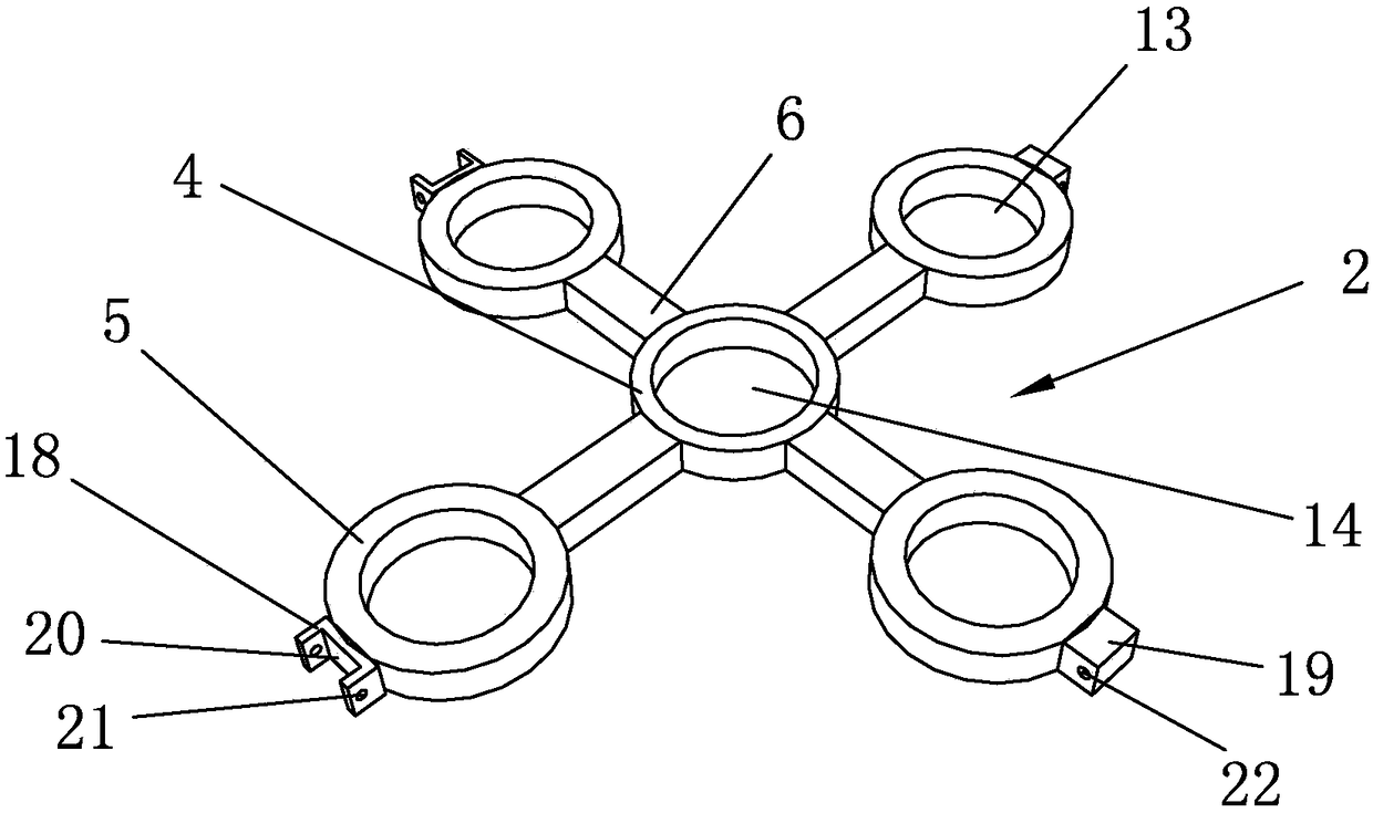 Ecological floating plate for city river wastewater treatment and construction method thereof