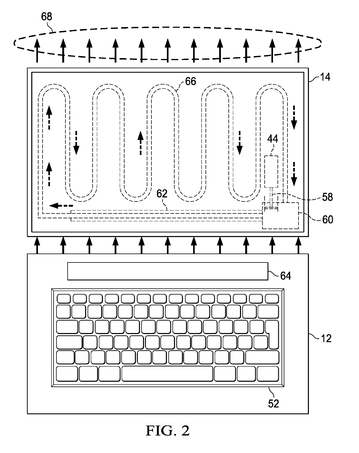 Graphite thermal conduit spring