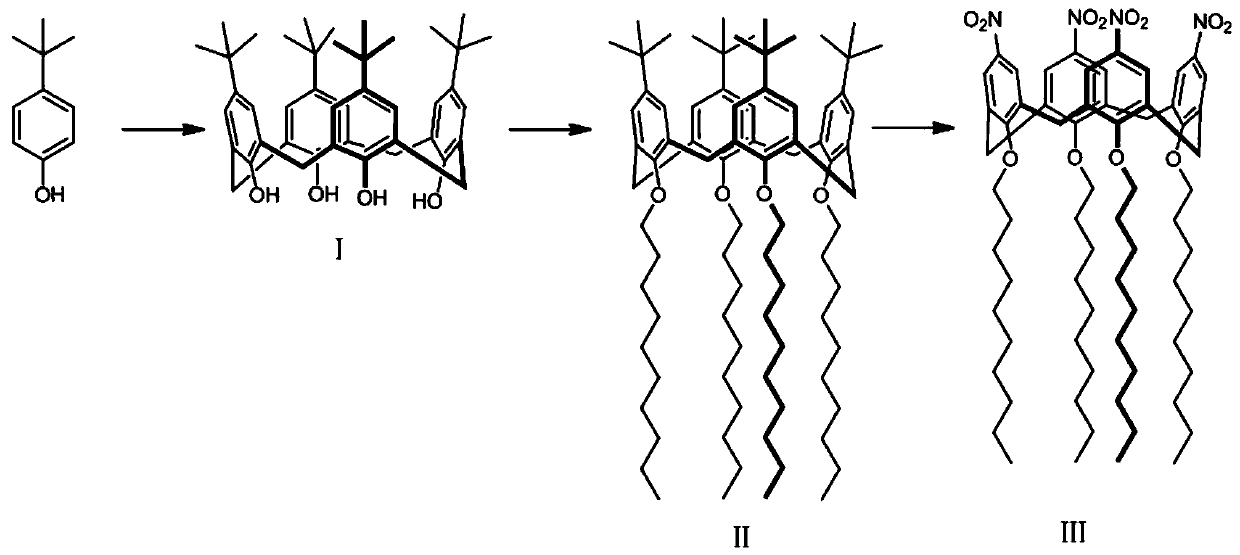 Calixarene derivative stationary phase, capillary gas chromatography column and preparation and application of calixarene derivative stationary phase