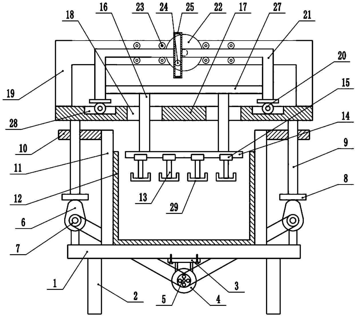 Automobile firmware infiltration processing treatment device