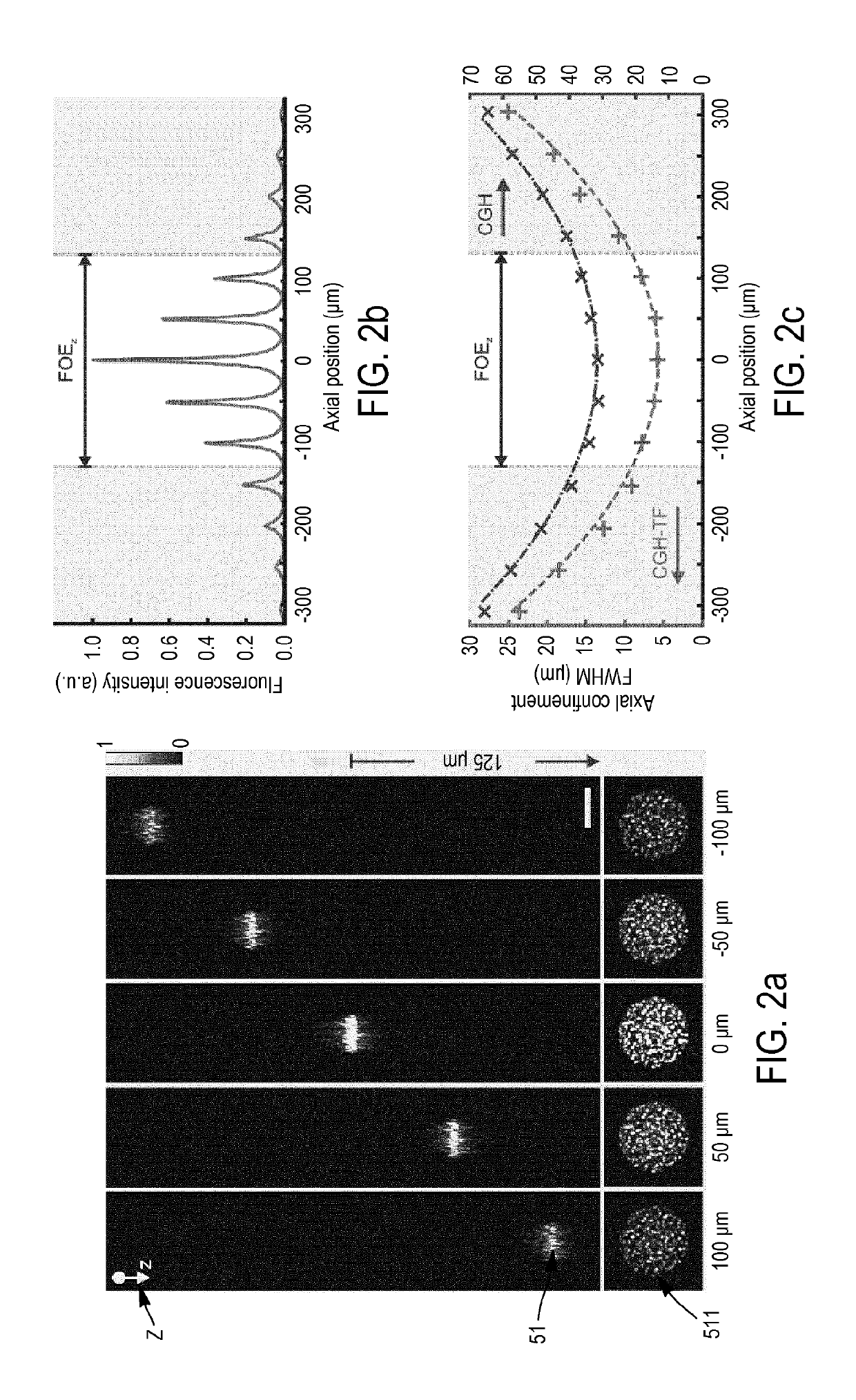 Optical system for shaping the wavefront of the electric field of an input light beam