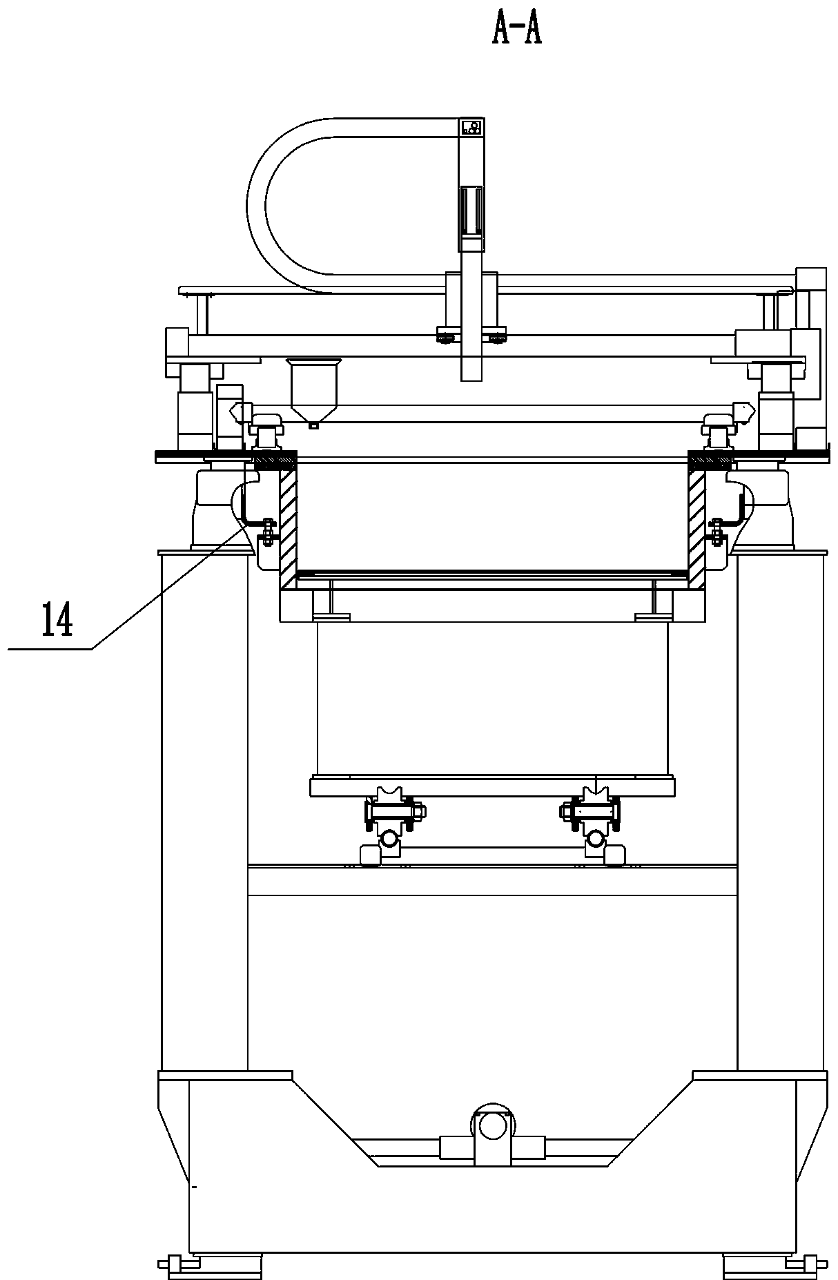 Laser 3D printing platform for sand mold making with heated sand box