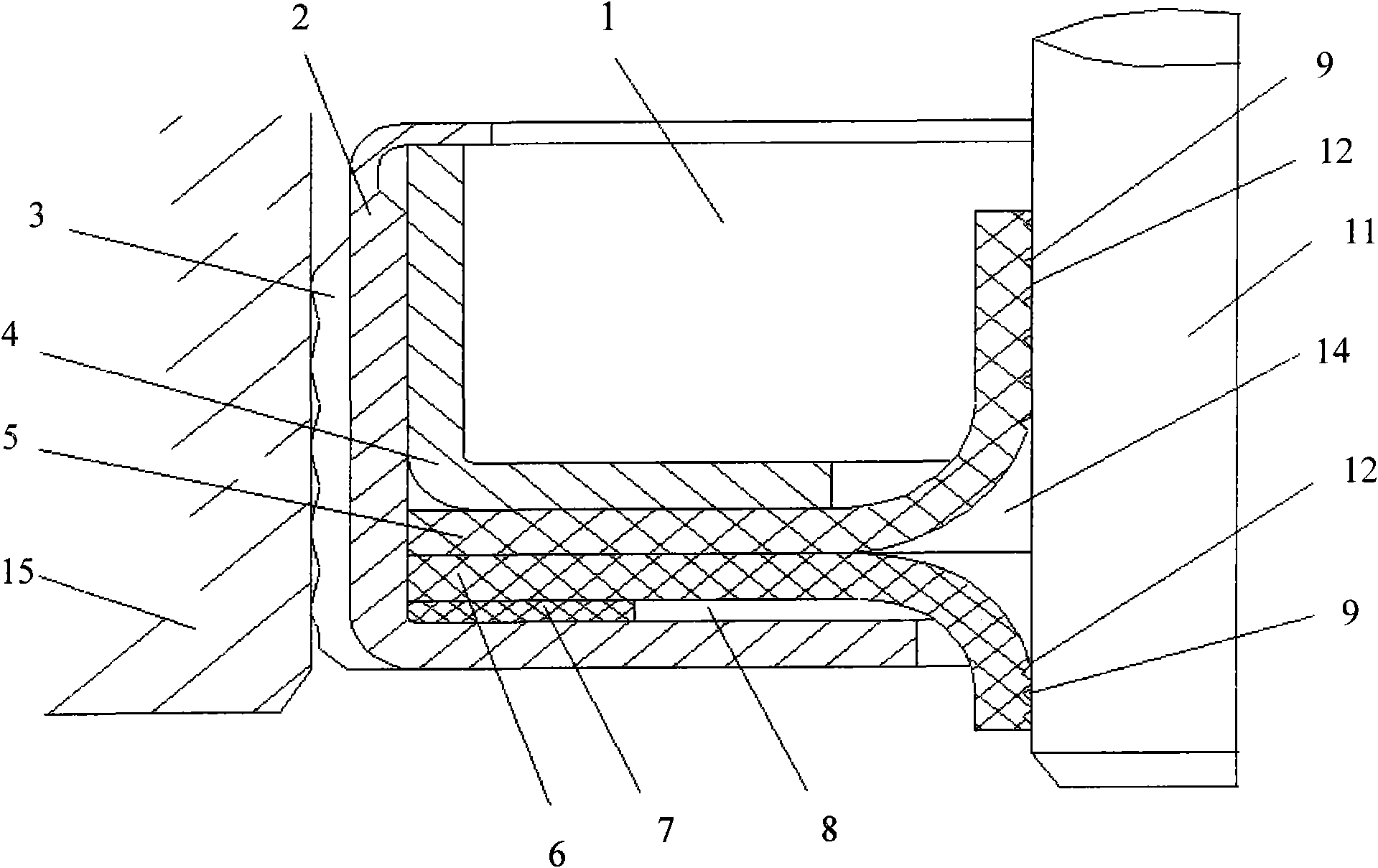 Combined PTFE oil seal with vent hole and manufacturing method and mounting method thereof