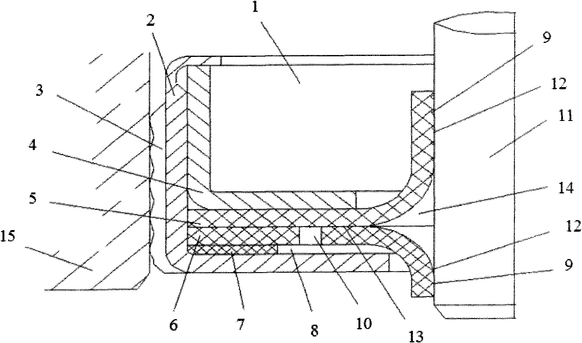 Combined PTFE oil seal with vent hole and manufacturing method and mounting method thereof