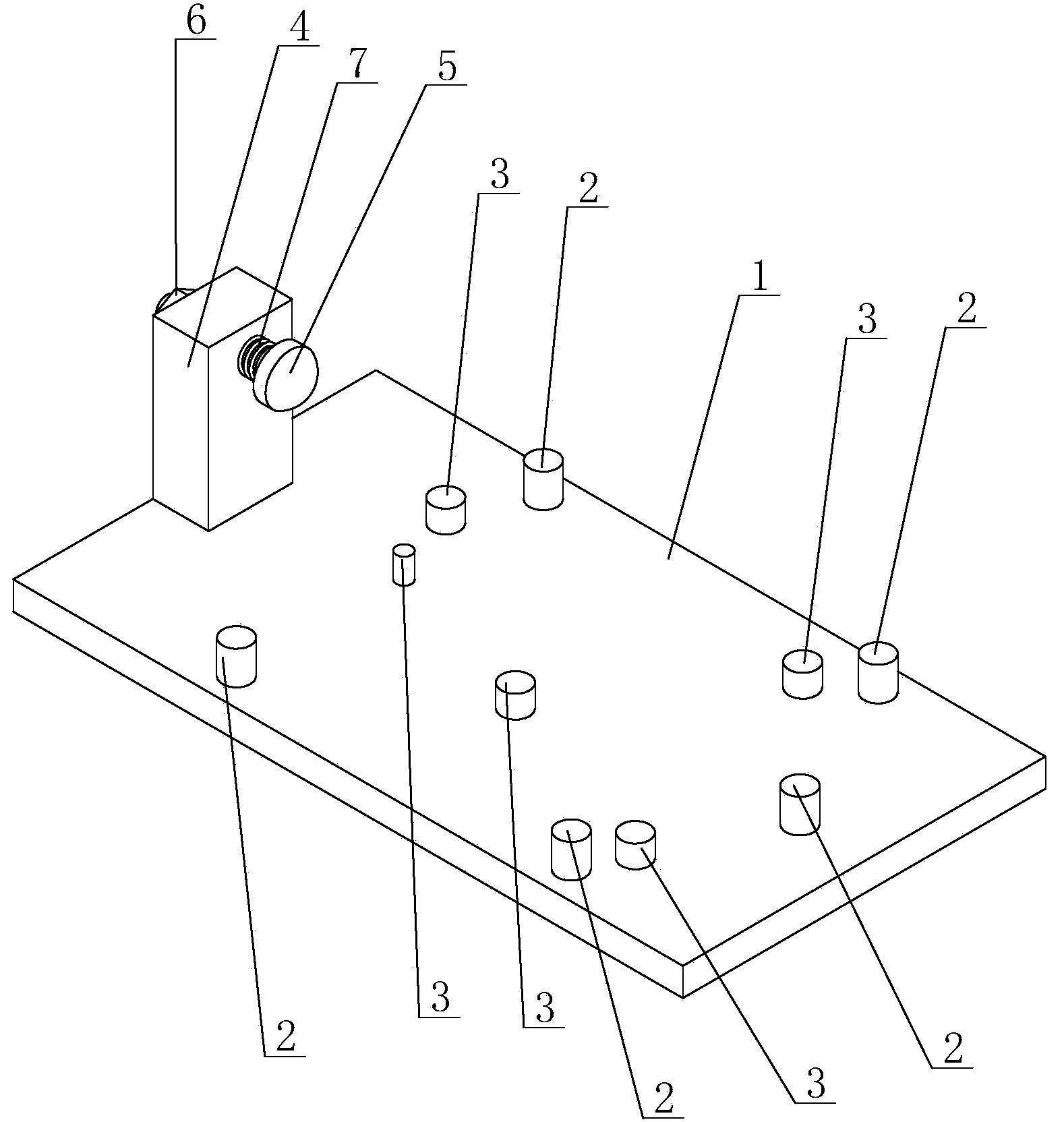 Hip-pot test clamp for motor